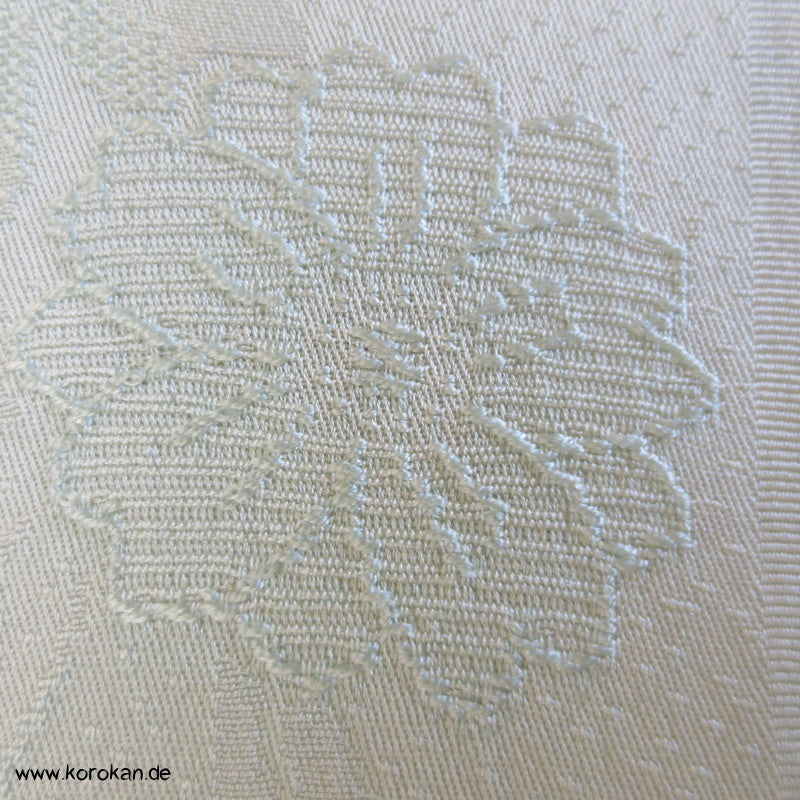 Shibori Blumen Kimono Seidendamast
