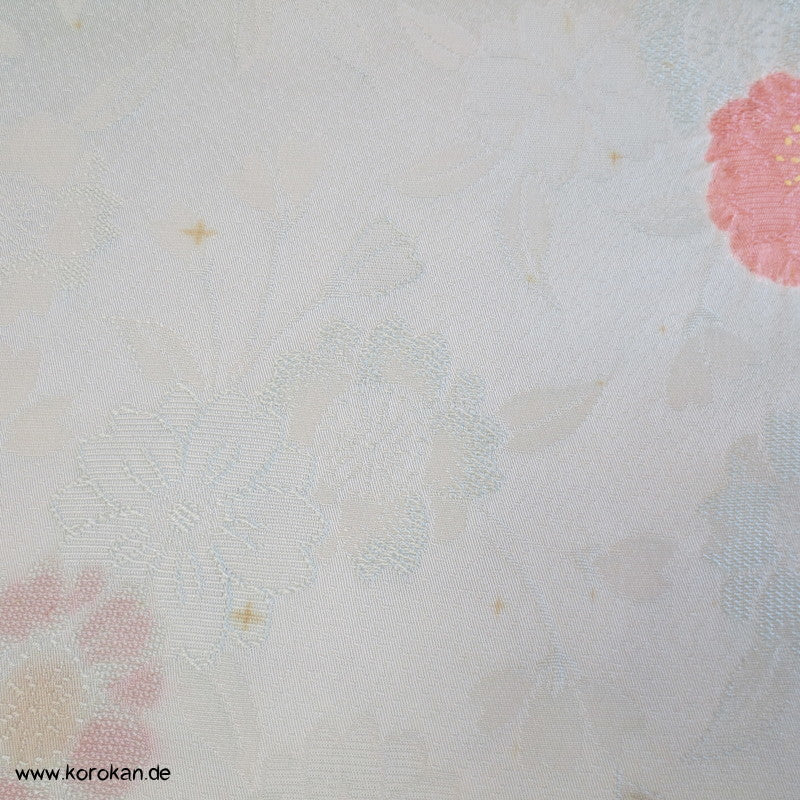 Shibori Blumen Kimono Seidendamast