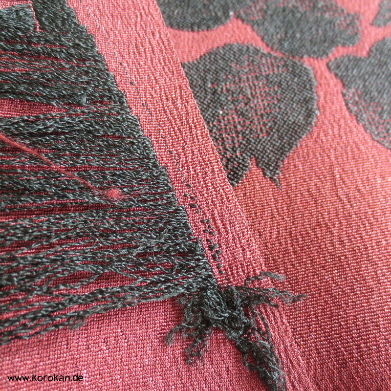 Päonien Wolle/Seide Jacquard Kimono Araihari