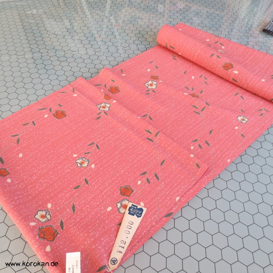 Blumen Kimono Stoffrest Polyester