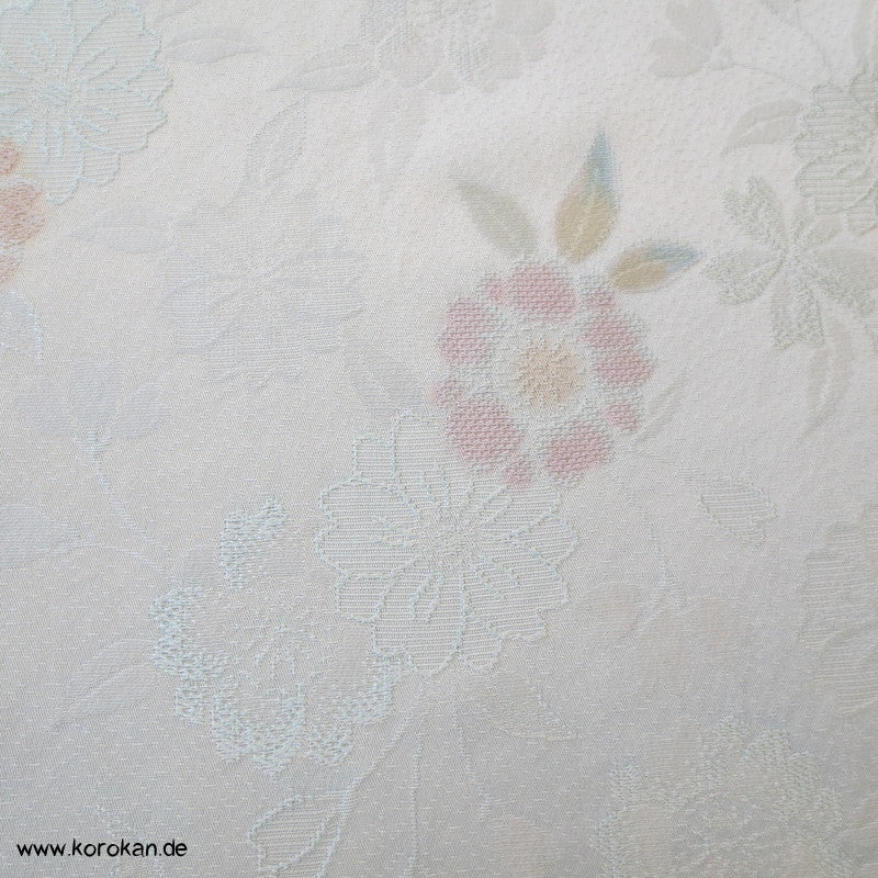 Shibori Blumen Kimono Seidendamast