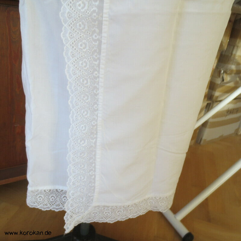 Susoyoke Kimono Juban Unterrock,weiß mit Spitzenrand