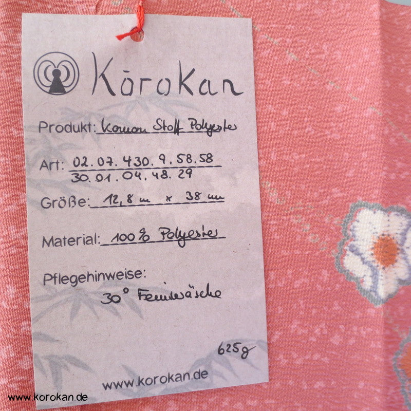Blumen Kimono Stoffrest Polyester