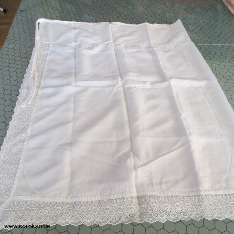 Susoyoke Kimono Juban Unterrock,weiß mit Spitzenrand