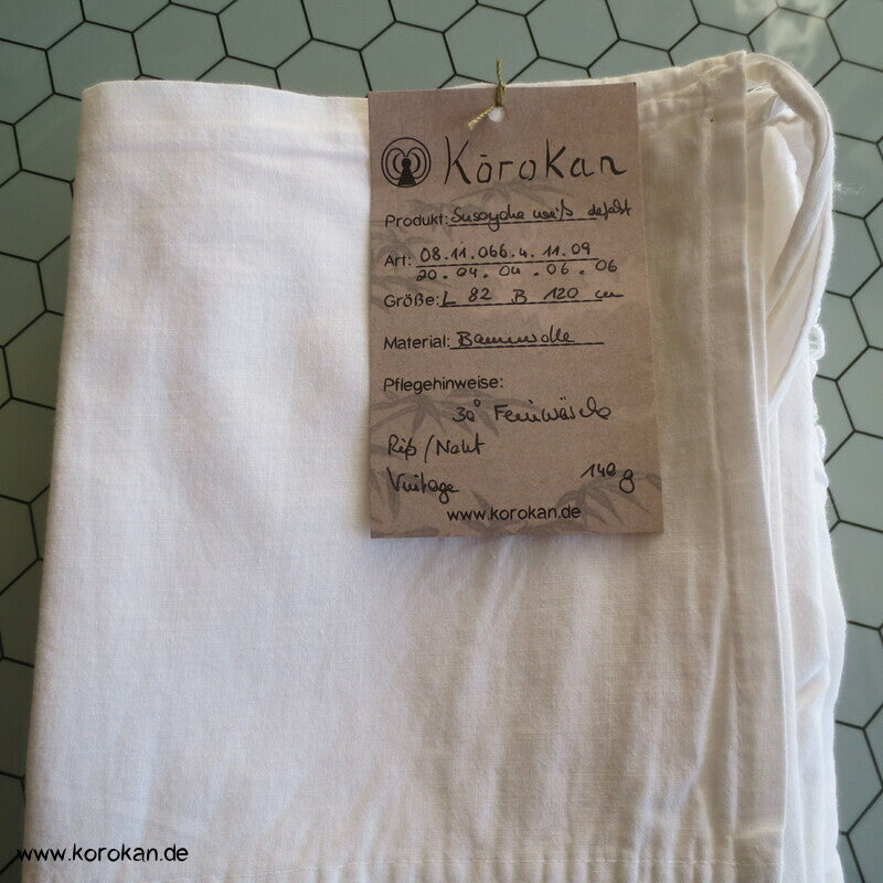 Susoyoke Kimono Juban Unterrock,weiß mit Spitzenrand