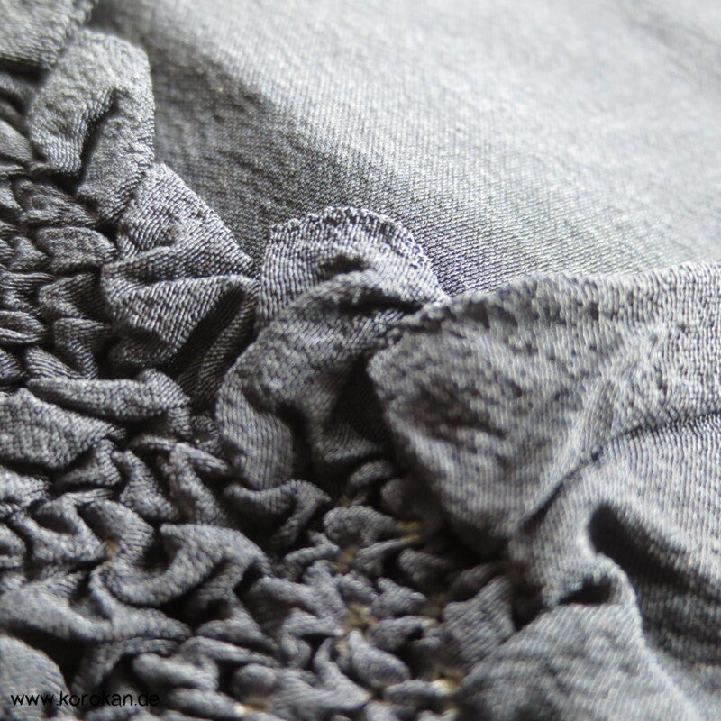 Bambus Shibori Heko Obi - Chirimen Crepe