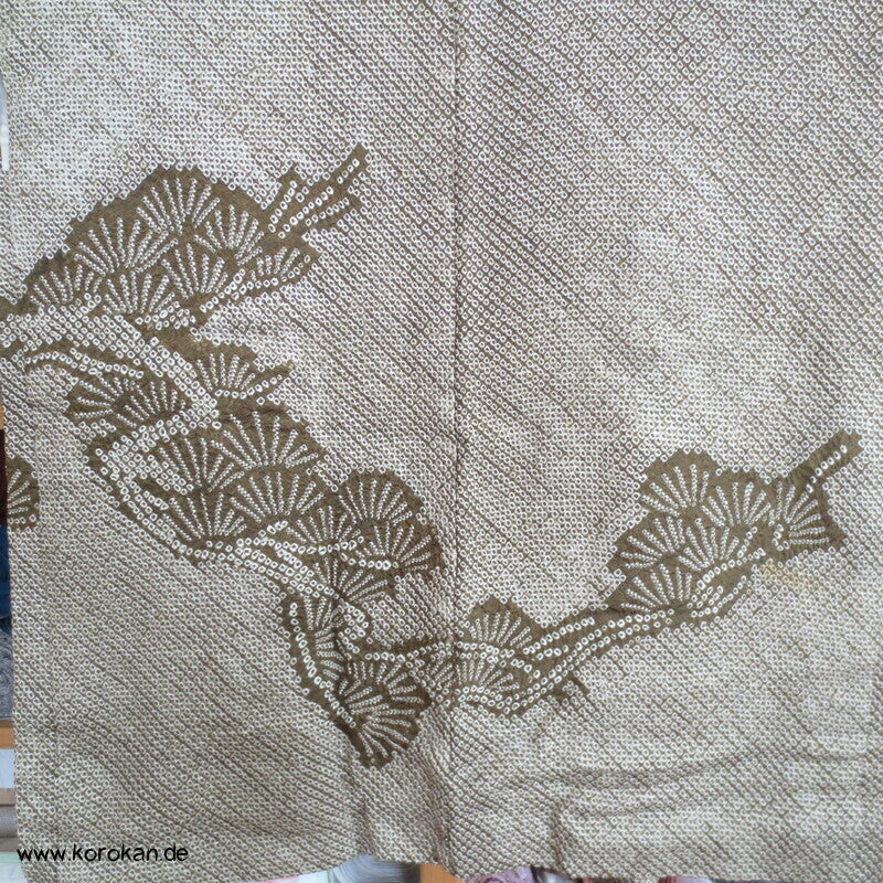 Full Shibori Pinienmuster Haori Kimono Jacke