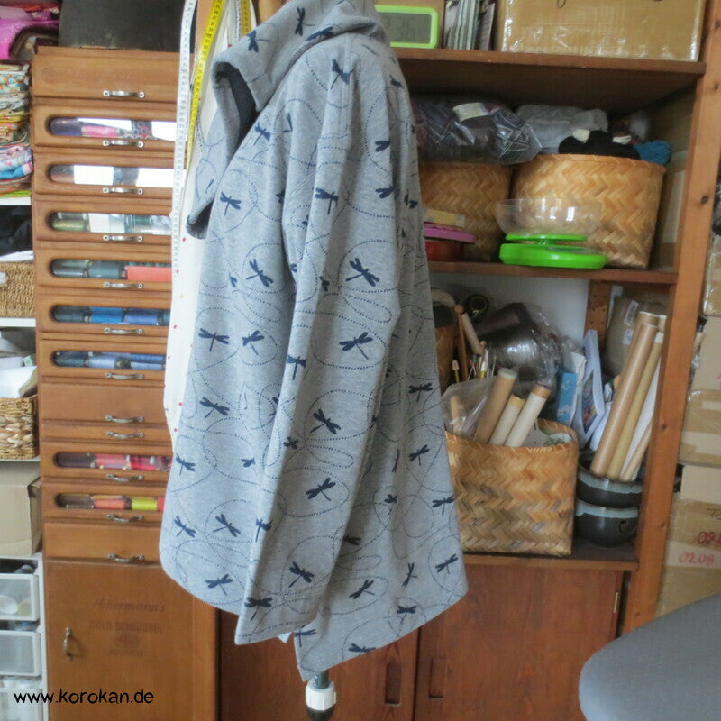 Tombo Libellen Hoodie Gr. L, hinten länger