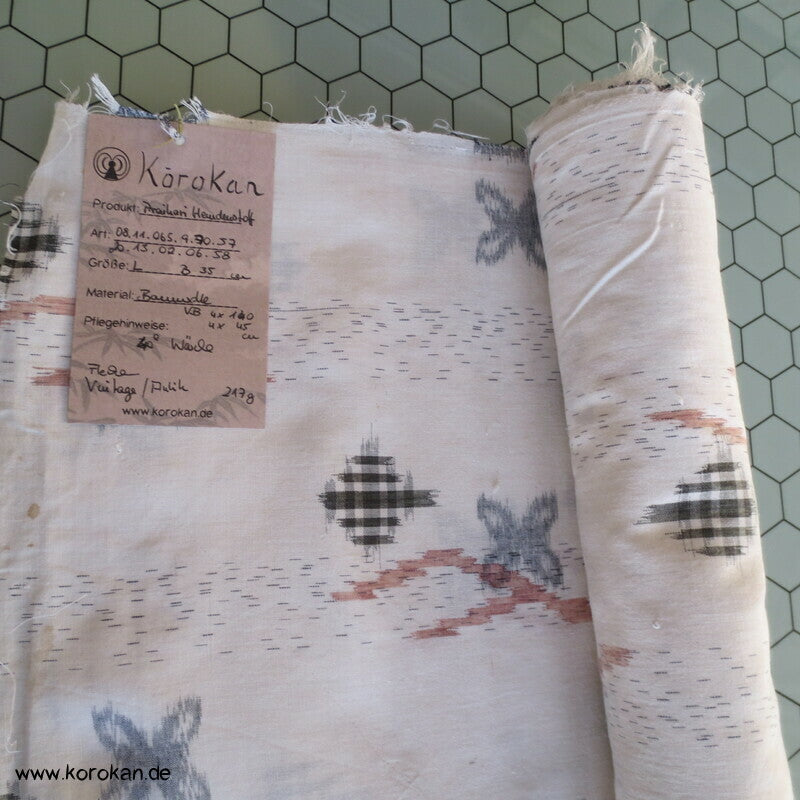 Araihari Baumwoll Kasuri Kimono Stoff