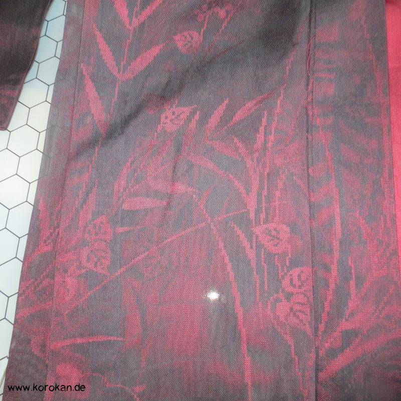 gewebte Gräser Organza Hitoe Haori Jacke