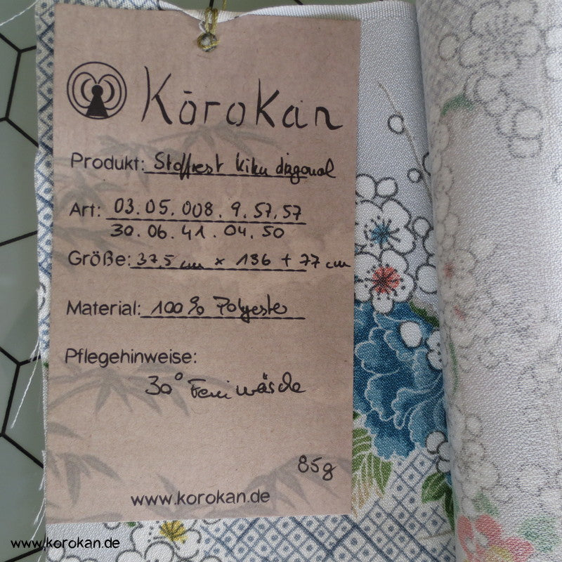 Blüten und Hitta Stoffrest Polyester