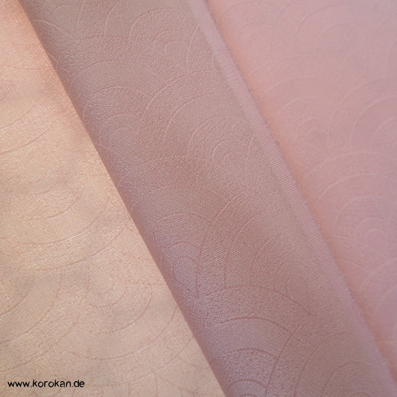 Kimono Seidendamast Segaiha uni rosa