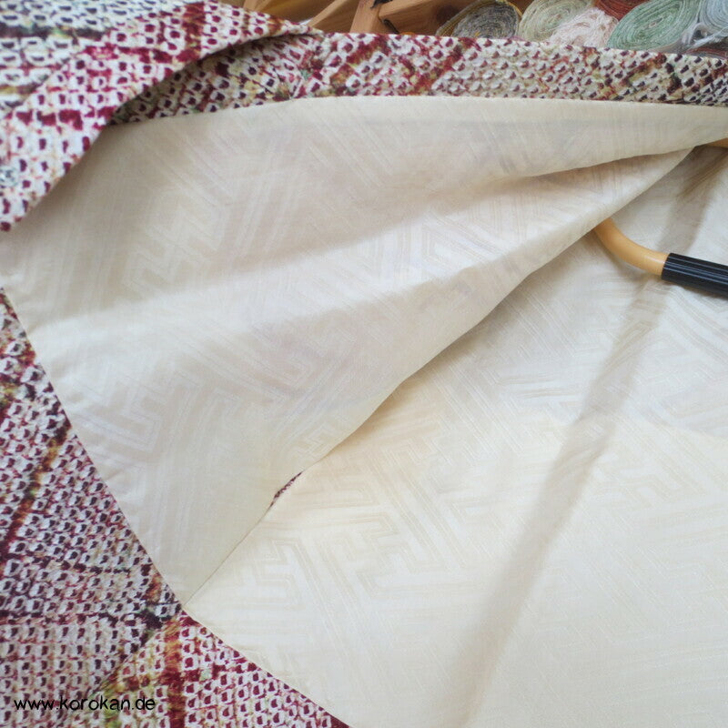 Full Shibori buntes diagonales Gitter Michiyuki Jacke