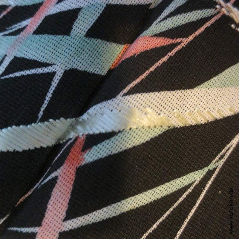 bestickte Kuhreiher und Eisvogel Seiden Sha Gewebe Haori Kimono Jacke