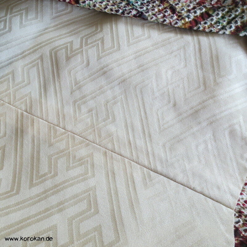 Full Shibori buntes diagonales Gitter Michiyuki Jacke