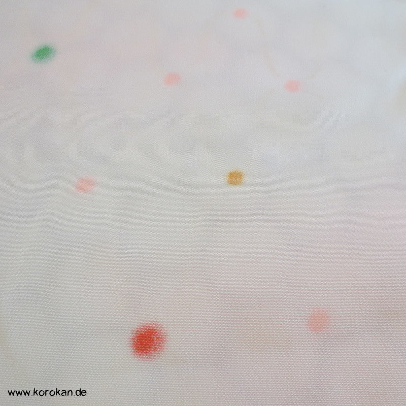 Übernetz, bunte Punkte Juban Kimono Seidencrepe