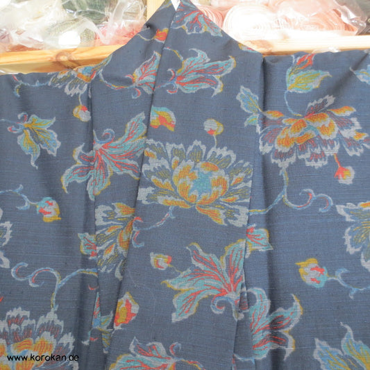 Karakusa - Paeonien Hitoe Komon Wolle / Mischgewebe