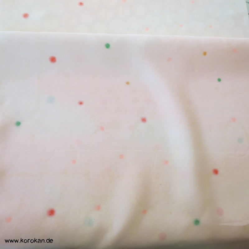 Übernetz, bunte Punkte Juban Kimono Seidencrepe