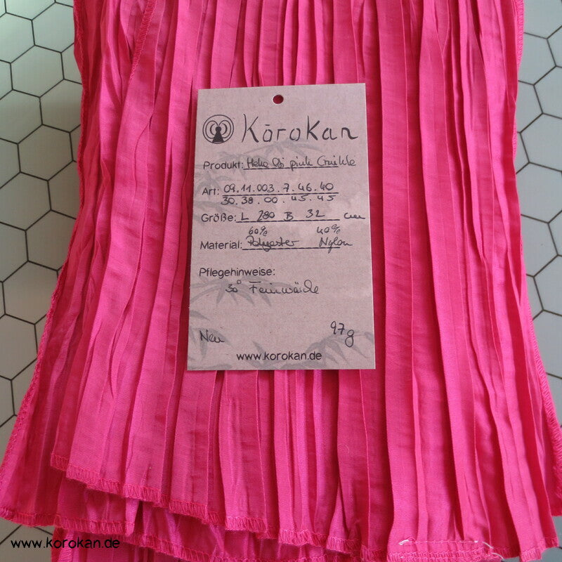 Heko Han Haba Yukata Kimno Obi - Crinkle Pink