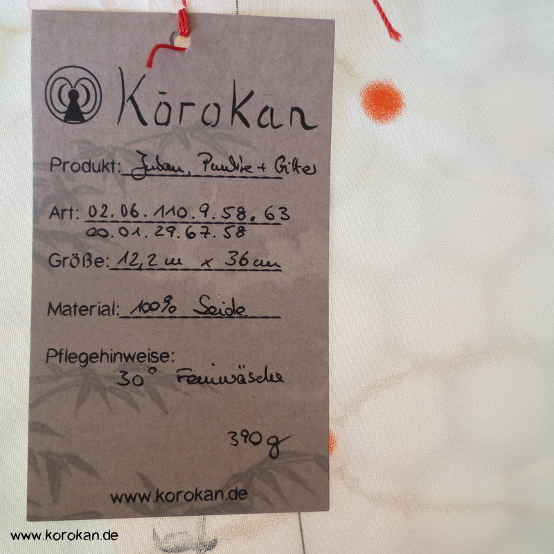 Übernetz, bunte Punkte Juban Kimono Seidencrepe