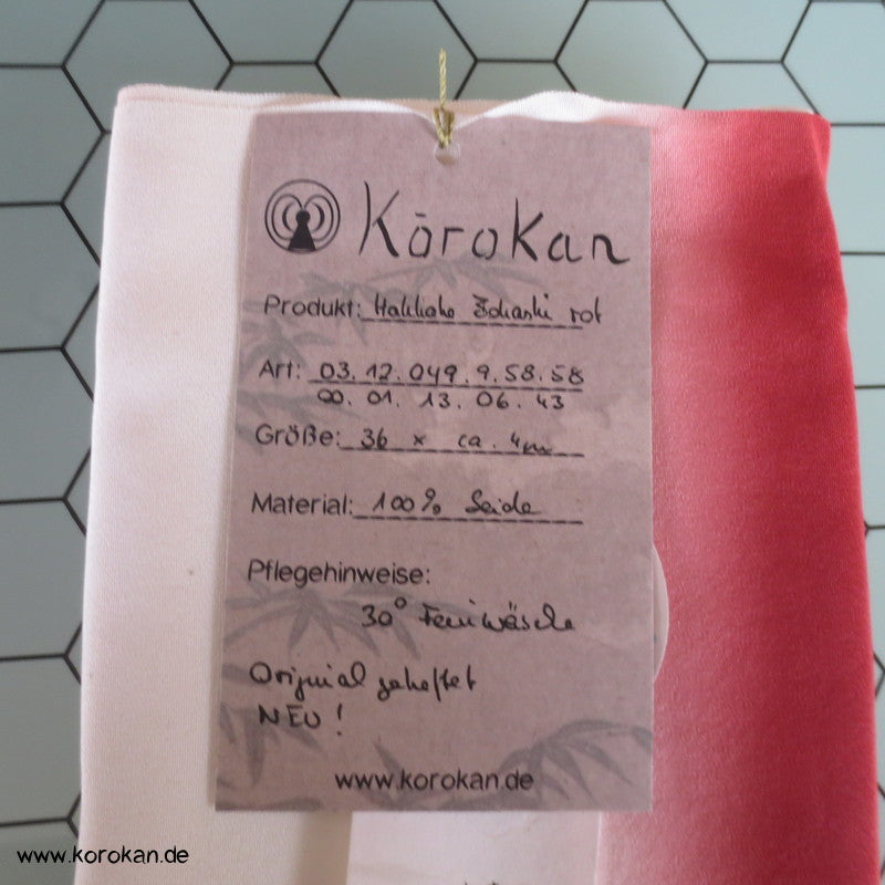 Hakkake Bokashi rot - weiß unteres Kimono Futter