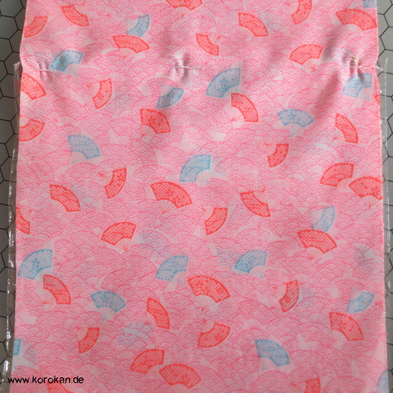 Juban Kimono Wollmusselin Fächer und Segaiha
