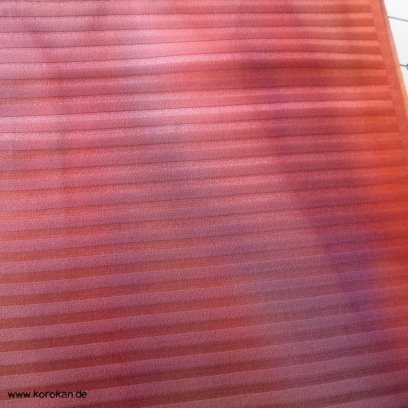 Shibori allover Batik Kimono Streifen Seidendamast
