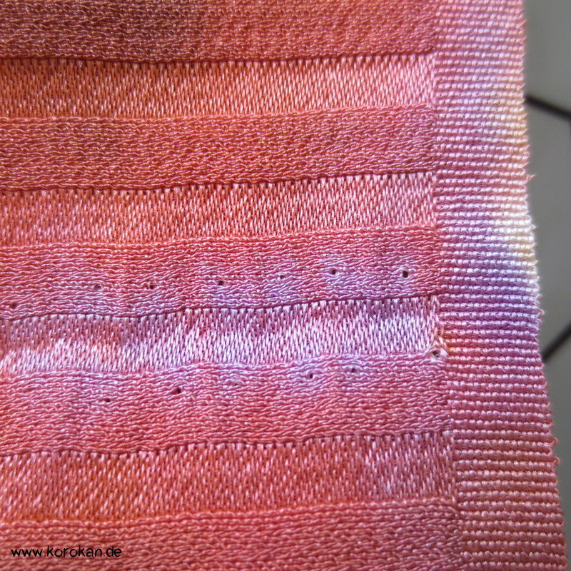 Shibori allover Batik Kimono Streifen Seidendamast