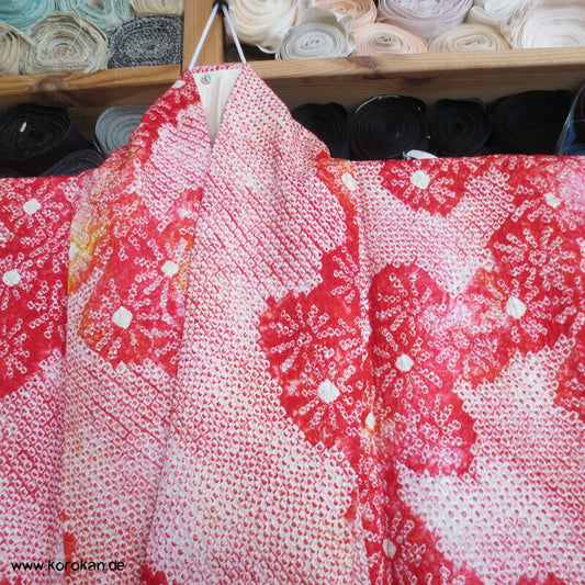 Full Shibori Kiku Komon Kimono