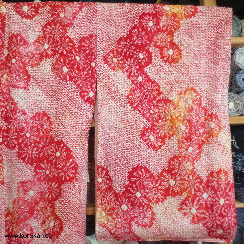 Full Shibori Kiku Komon Kimono