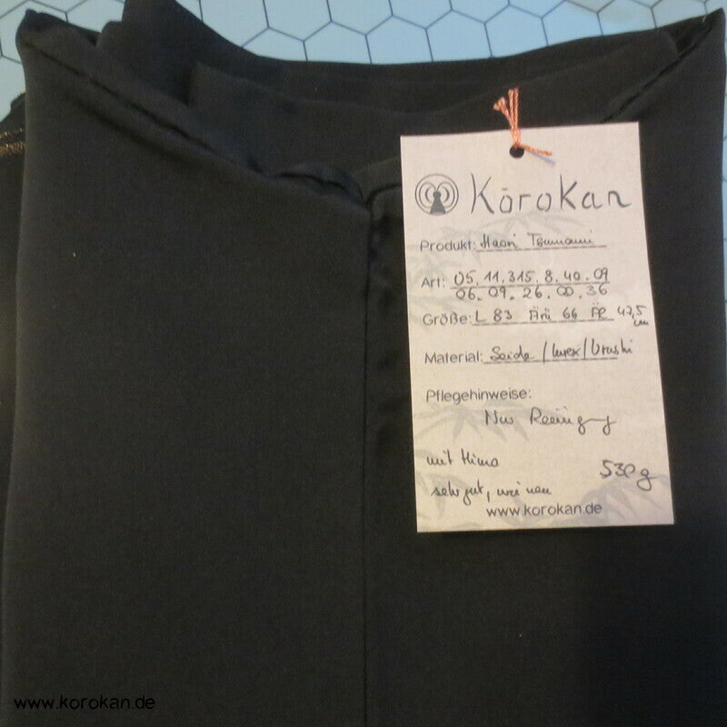 Urushi Tsunami Wellen Haori Kimono Jacke, mit Himo