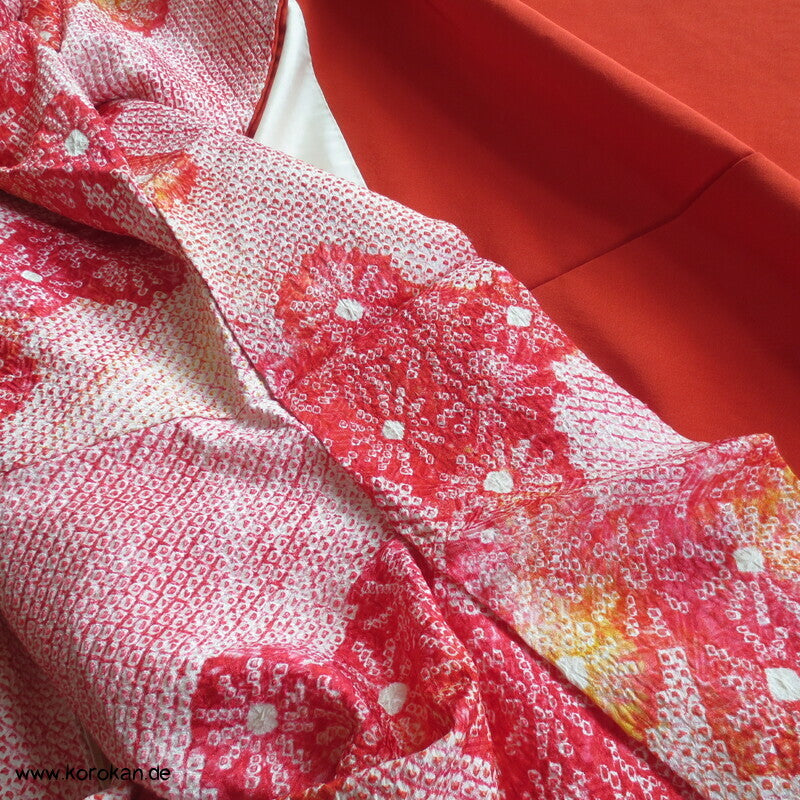 Full Shibori Kiku Komon Kimono
