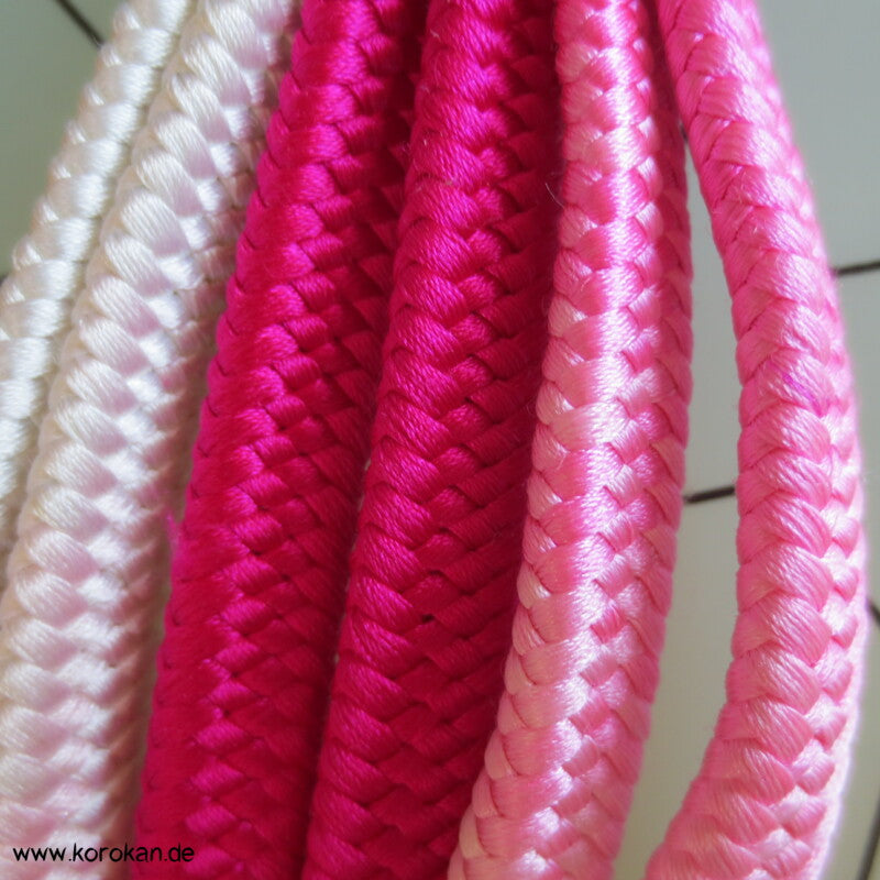 pink - weiß Verlauf Obijime, Seide geflochten, dick
