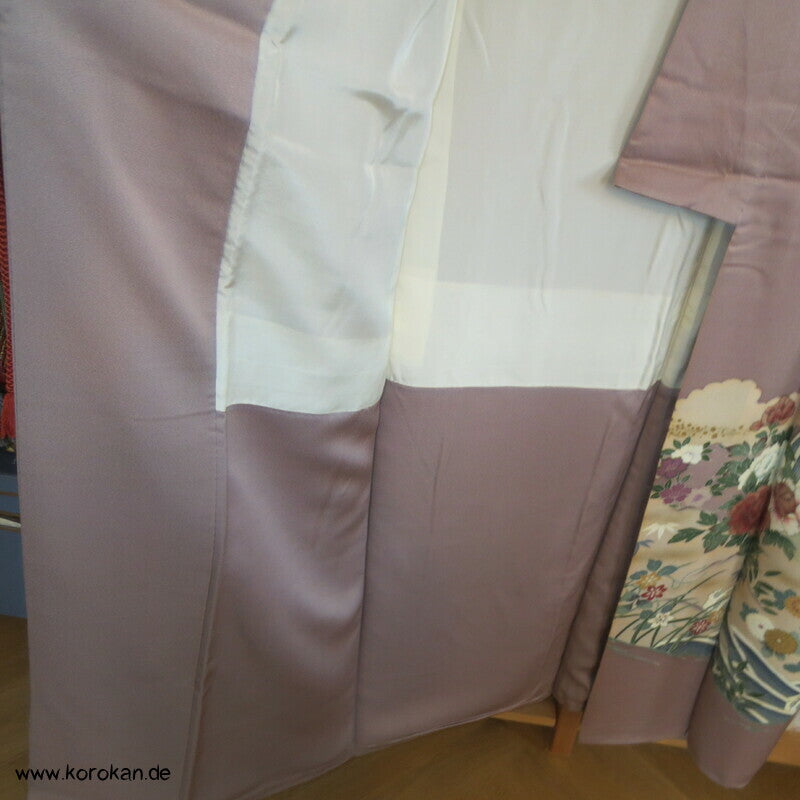 Blüten über Wellen Iro Tomesode Kimono