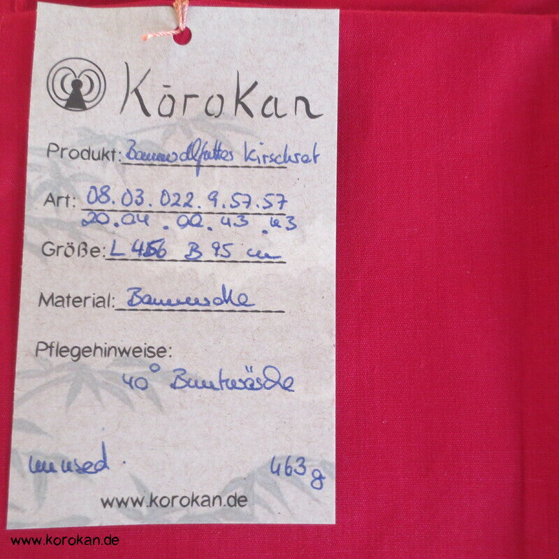 Baumwoll Futterstoffrest kirschrot