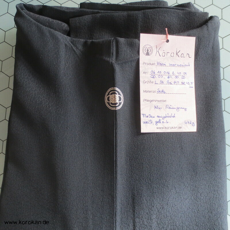 marmoriert gewebte Haori Kimono Jacke, drei Mon