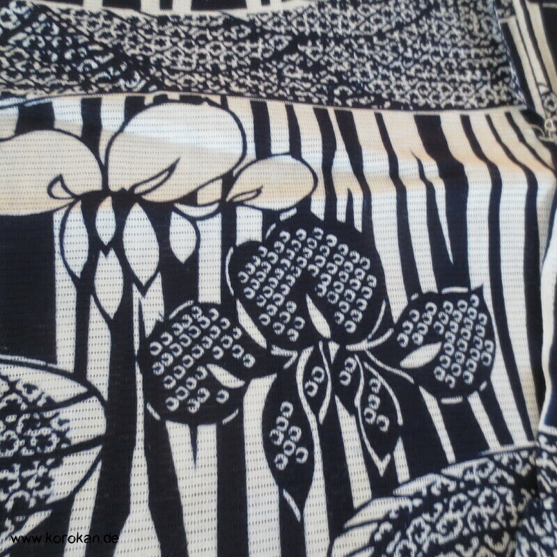 Halbfertiger Yukata Kimono Iris auf Drehergewebe