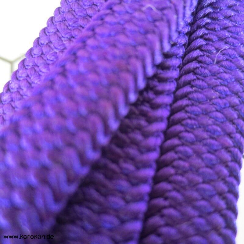 lila mit Straß am Ende - ornamental Obijime, Seide