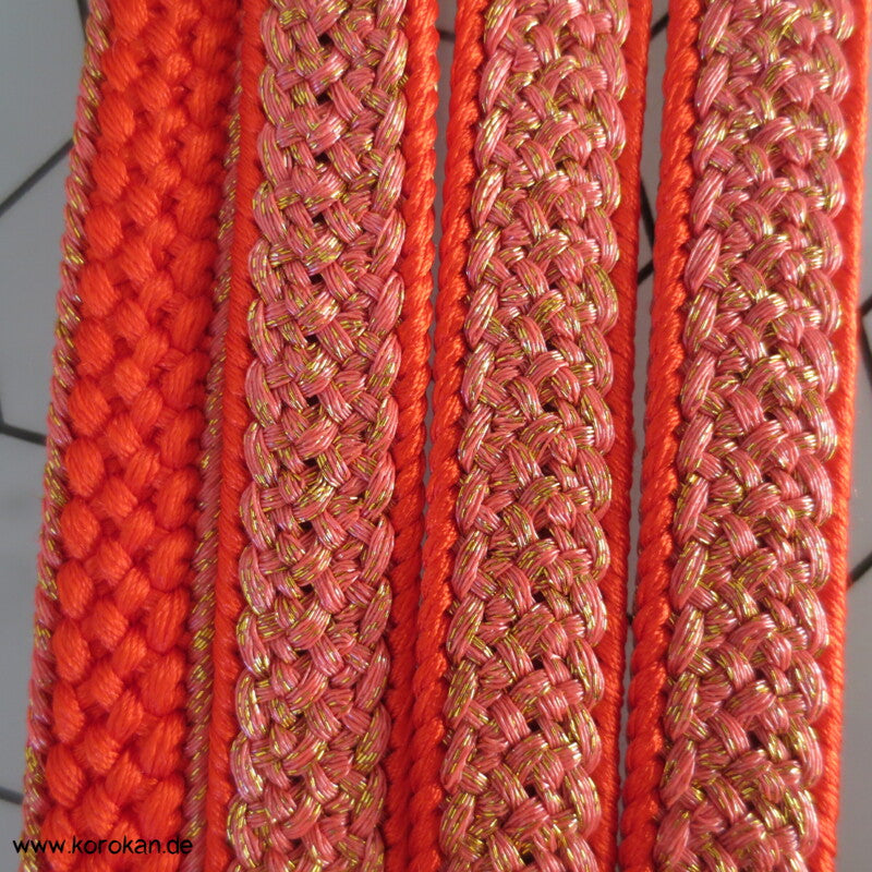 orange gold Obijime, Seide / Lurex