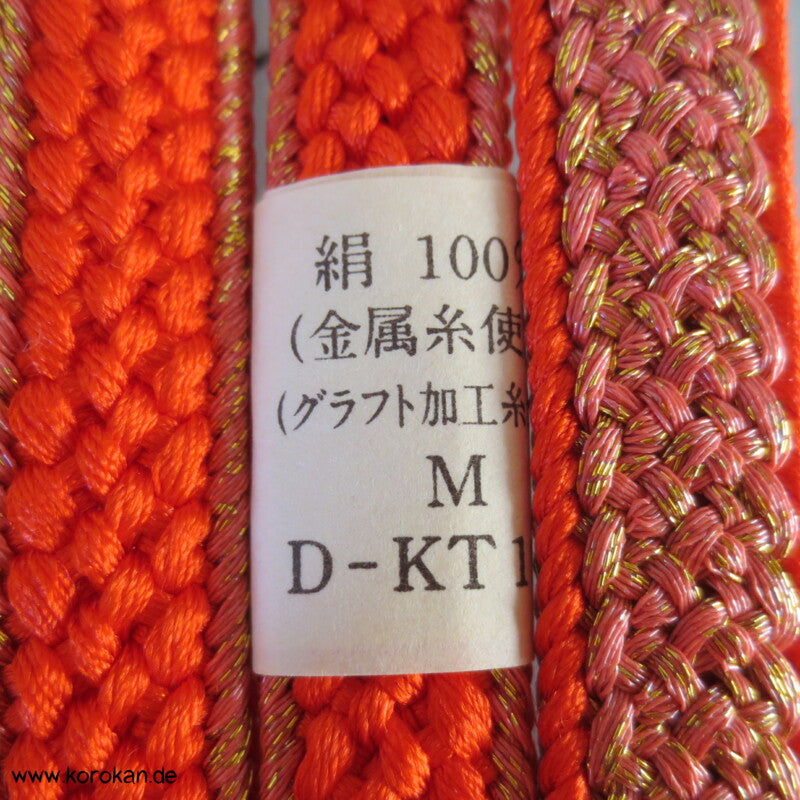 orange gold Obijime, Seide / Lurex