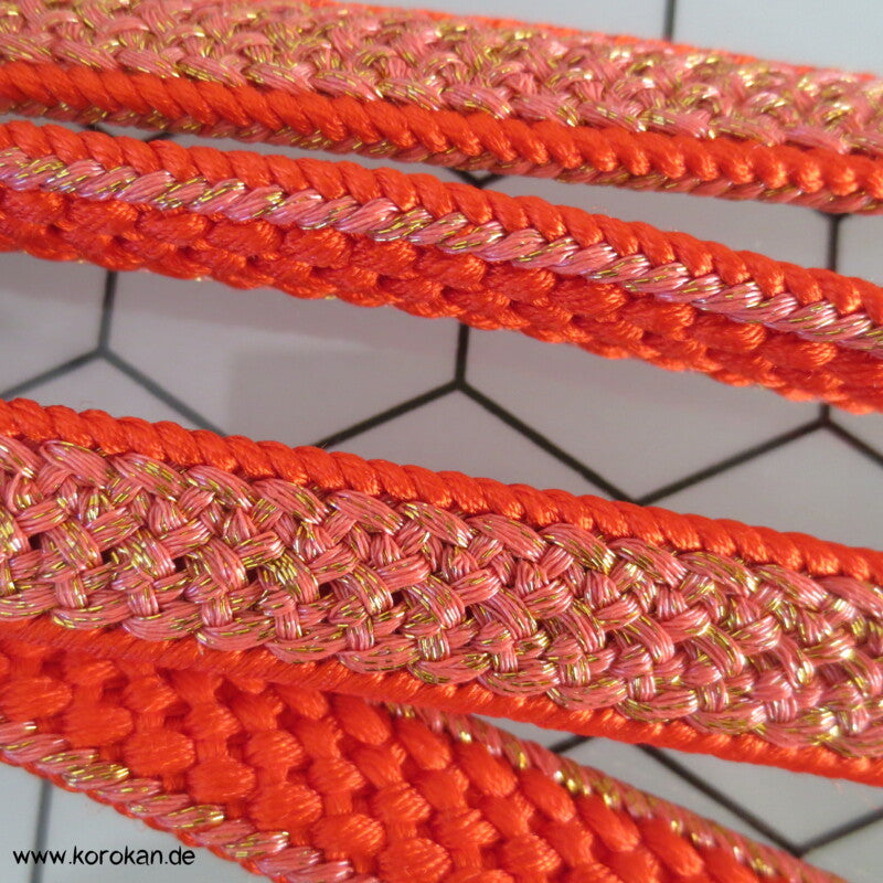 orange gold Obijime, Seide / Lurex