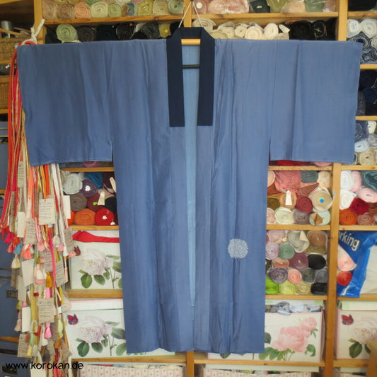 Berglandschaft Juban Unterkimono, Seide mit Shibori Elementen