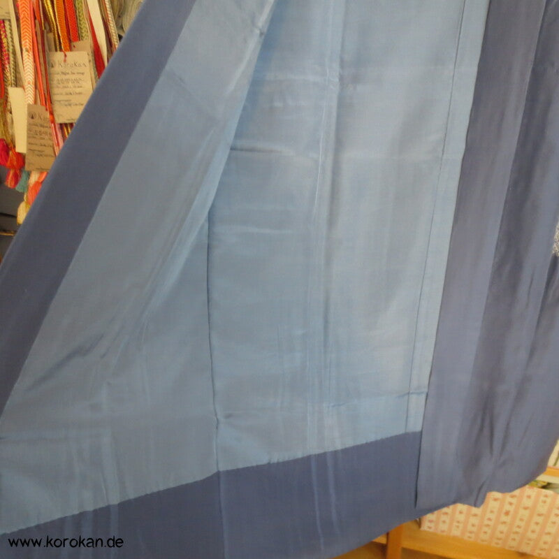 Berglandschaft Juban Unterkimono, Seide mit Shibori Elementen