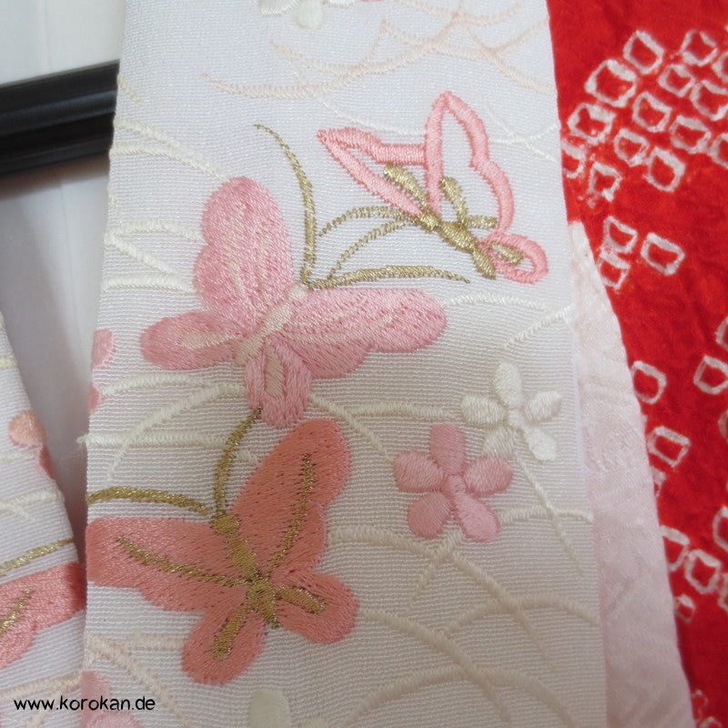 Shibori, Stickereien Han Eri, Juban Kimono für Furisode