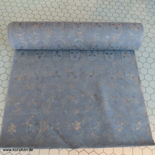 Japan Blumenvignetten Kimono Wolle / Seide Jacquard Stoffrolle