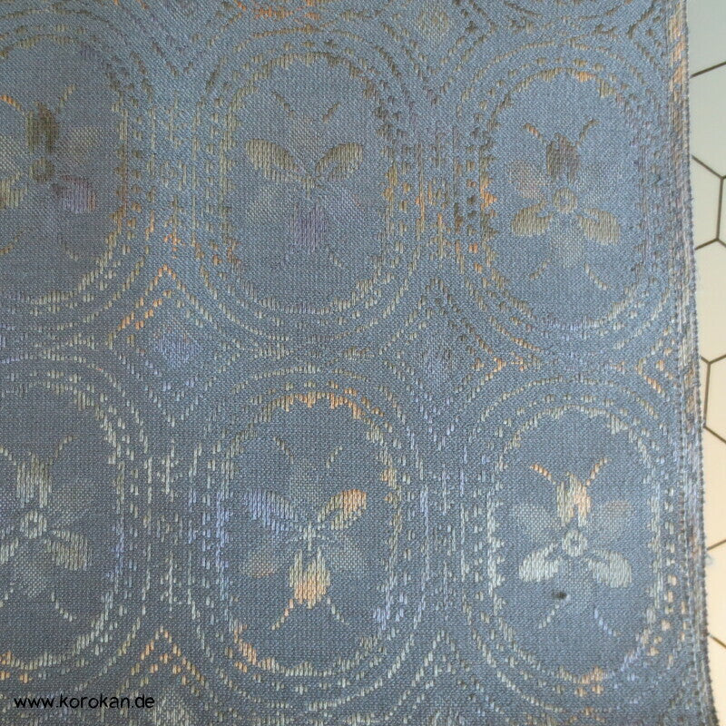 Japan Blumenvignetten Kimono Wolle / Seide Jacquard Stoffrolle