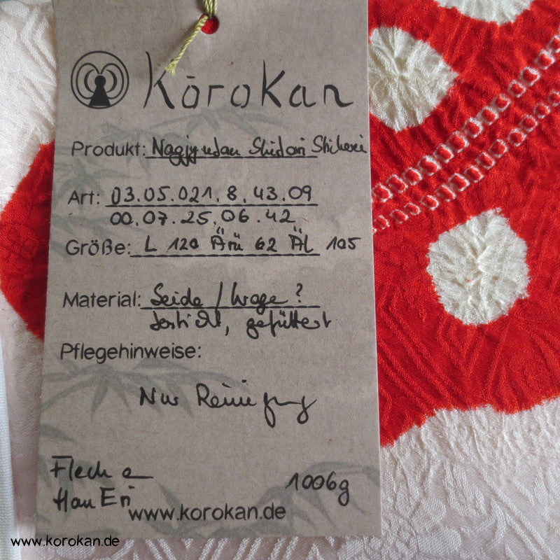 Shibori, Stickereien Han Eri, Juban Kimono für Furisode