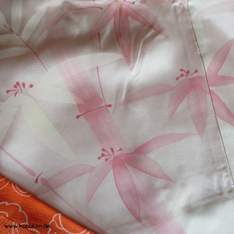 Arabesken auf mandarine Seide Michiyuki Jacke