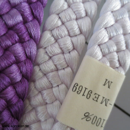 violett nach weiß Verlauf Obijime, geflochten, dick