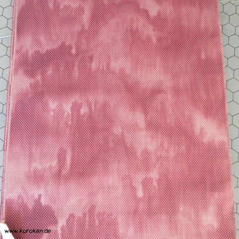 japanische mauve Bokashi Kasuri Tsumugiseide Kimono Tanmono